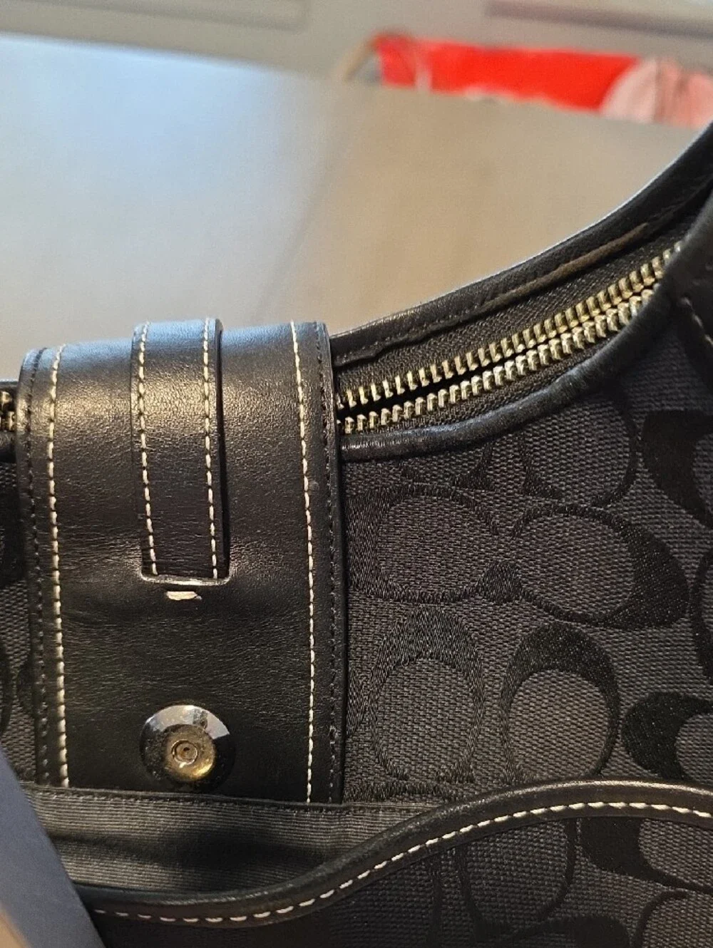 Coach Hamilton Signature Canvas Hobo Shoulder Bag - Picture 5 of 10